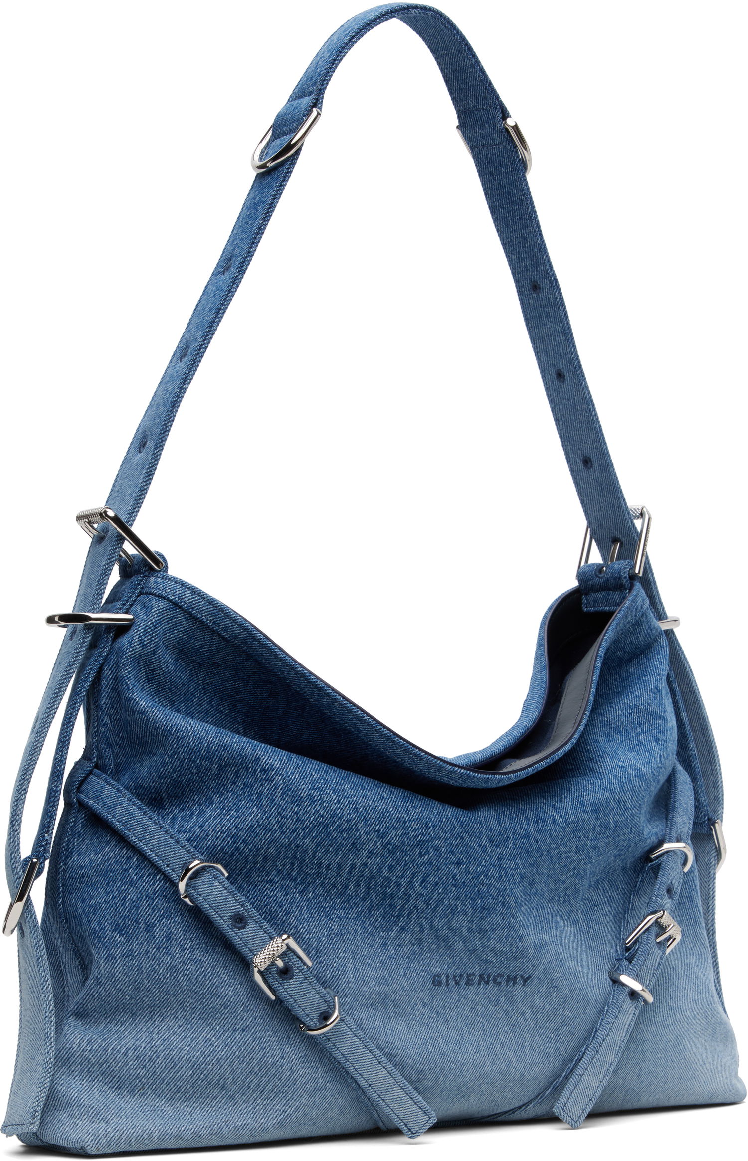 Чанта през рамо Givenchy Givenchy Voyou Gradient Denim Shoulder Bag Синьо | BB50SSB285420, 1