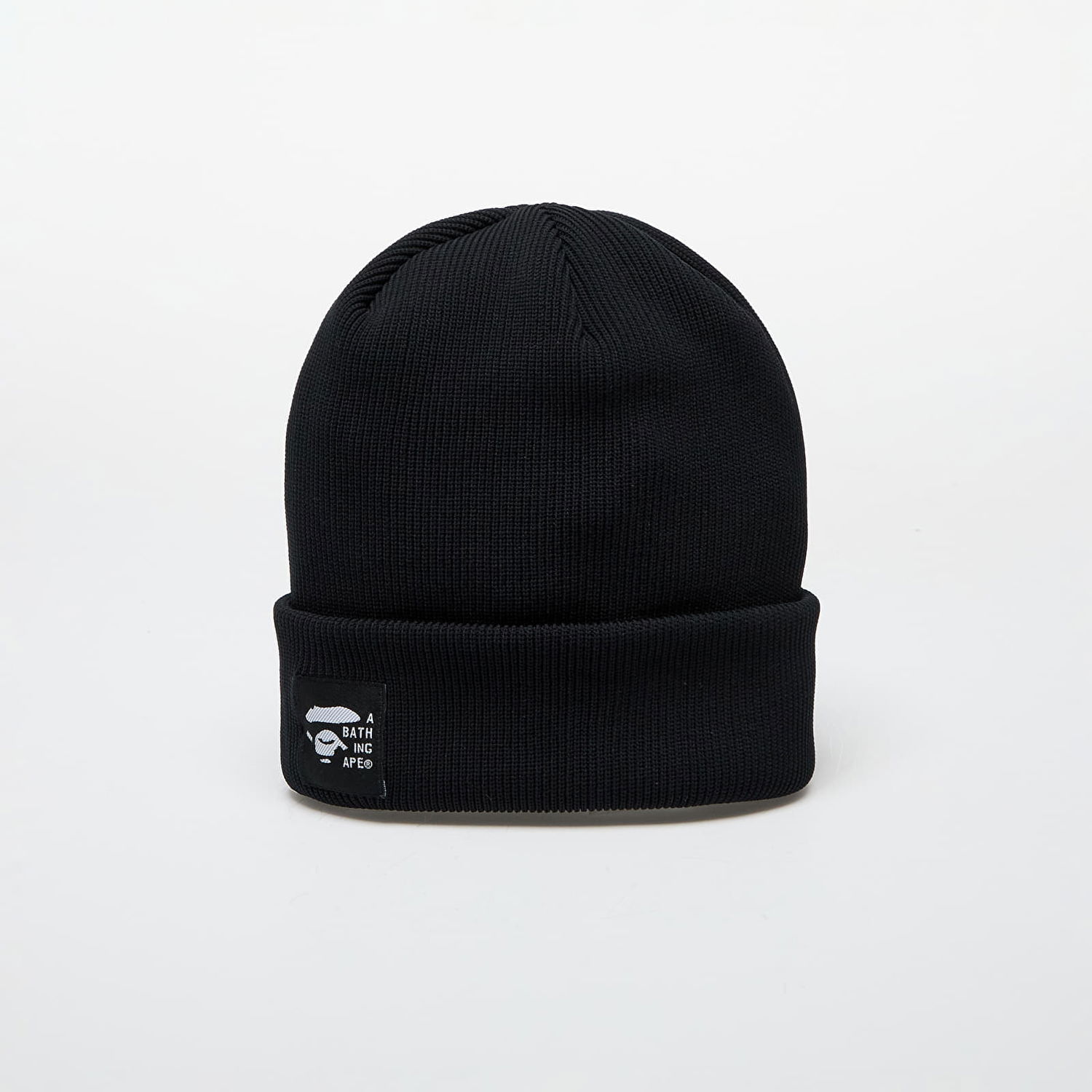 Шапка BAPE Logo Knit Cap Черно | 001HTK801008M BLK, 1