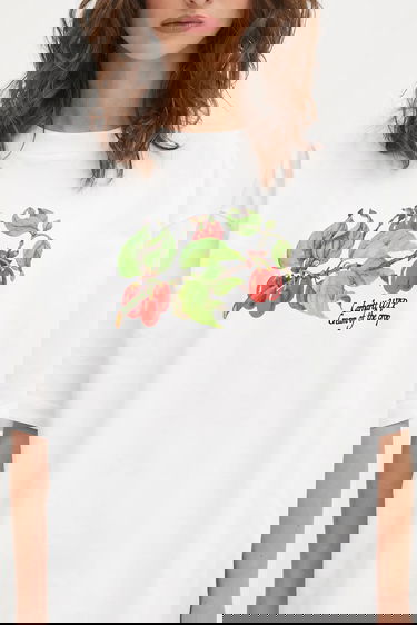 Тениска Carhartt WIP Short Sleeve Oversized T-Shirt Cream Of The Crop Бяло | I035244.02XX, 3