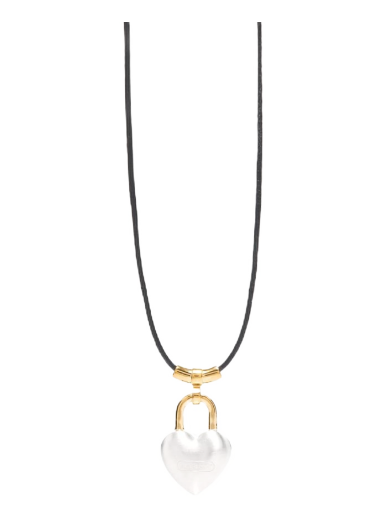 Heart Padlock Charm Necklace