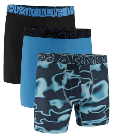 Боксерки Under Armour Performance Tech Mesh 6" Print Boxerjock - 3 Pack Многоцветен | 1383885-494, 0