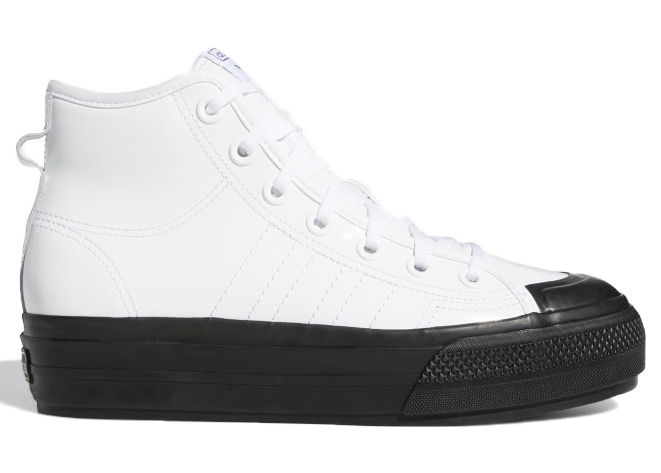 Кецове и обувки adidas Originals Nizza RF Platform Mid White Black W Бяло | FY7606, 0