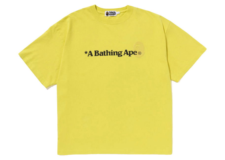Тениска BAPE A Bathing Ape Relaxed Fit Tee Жълто | 1J30-109-007, 0