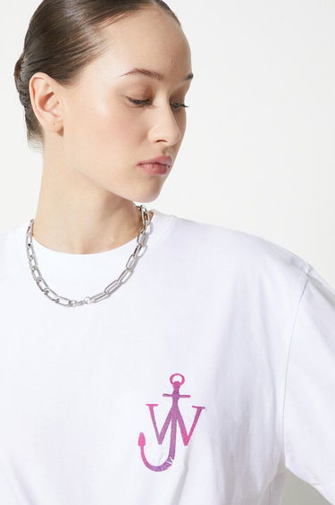 Тениска JW Anderson JW Anderson Naturally Sweet Anchor T-Shirt Бяло | JT0220.PG0980.001, 5