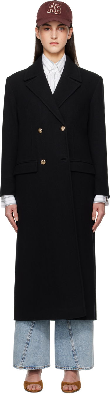 Палта Anine Bing Anine Bing Raleigh Double-Breasted Coat Черно | A-01-10456-BLK1, 0
