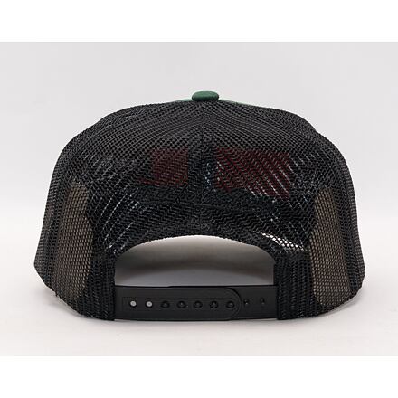 Шапка с козирка Mitchell & Ness Pinscript Trucker Olive/Black Зелено | HHSSINTL1144-MNNDKGN, 1