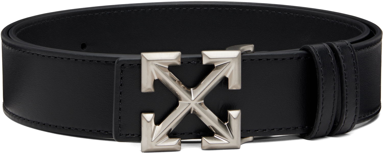 Колани Off-White Arrow Quote Leather Belt Черно | OMRB14GC99LEA0011001, 0
