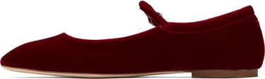 Облекло Aeyde Aeyde Uma Velvet Mary-Jane Ballerina Flats Червено | A11-FL-RAZS08FL-223-406-004, 2