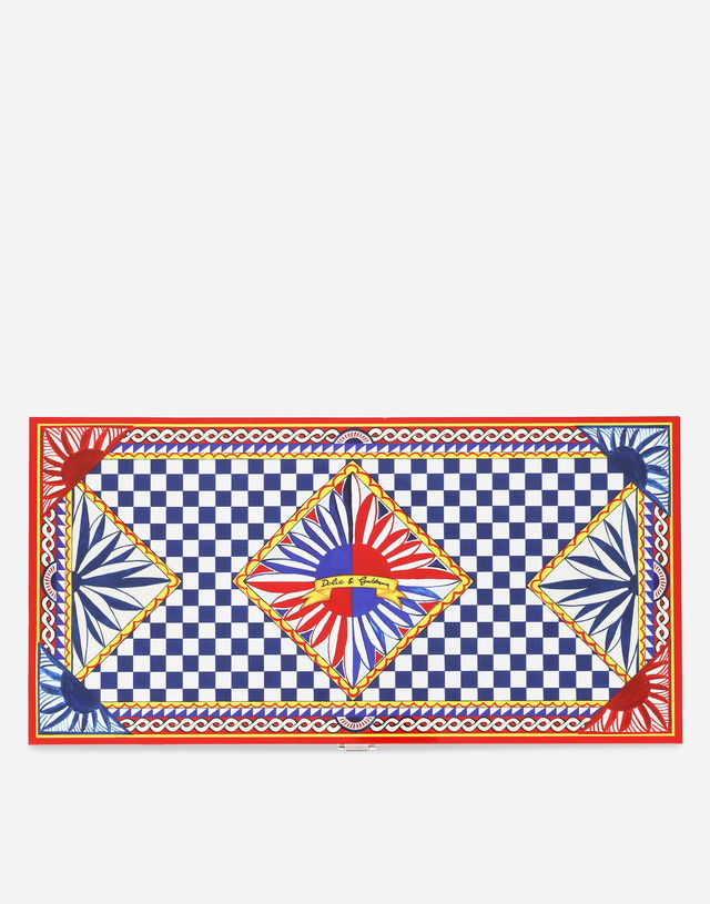 Checkered Sunburst Plexiglass Poker Set