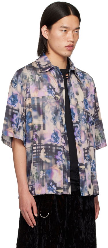 Риза Collina Strada Collina Strada Market Print Shirt Синьо | XX3890, 4