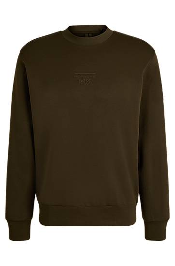 Пуловер BOSS Porsche x BOSS Relaxed-Fit Sweatshirt Зелено | 50537383, 0