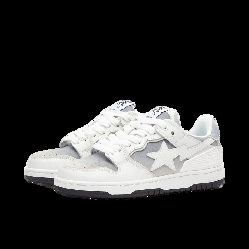 Кецове и обувки BAPE A Bathing Ape Women's Bape Sk8 Sta #4 Sneakers in White,  | END. Clothing Бяло | 001FWJ802058I-WHT