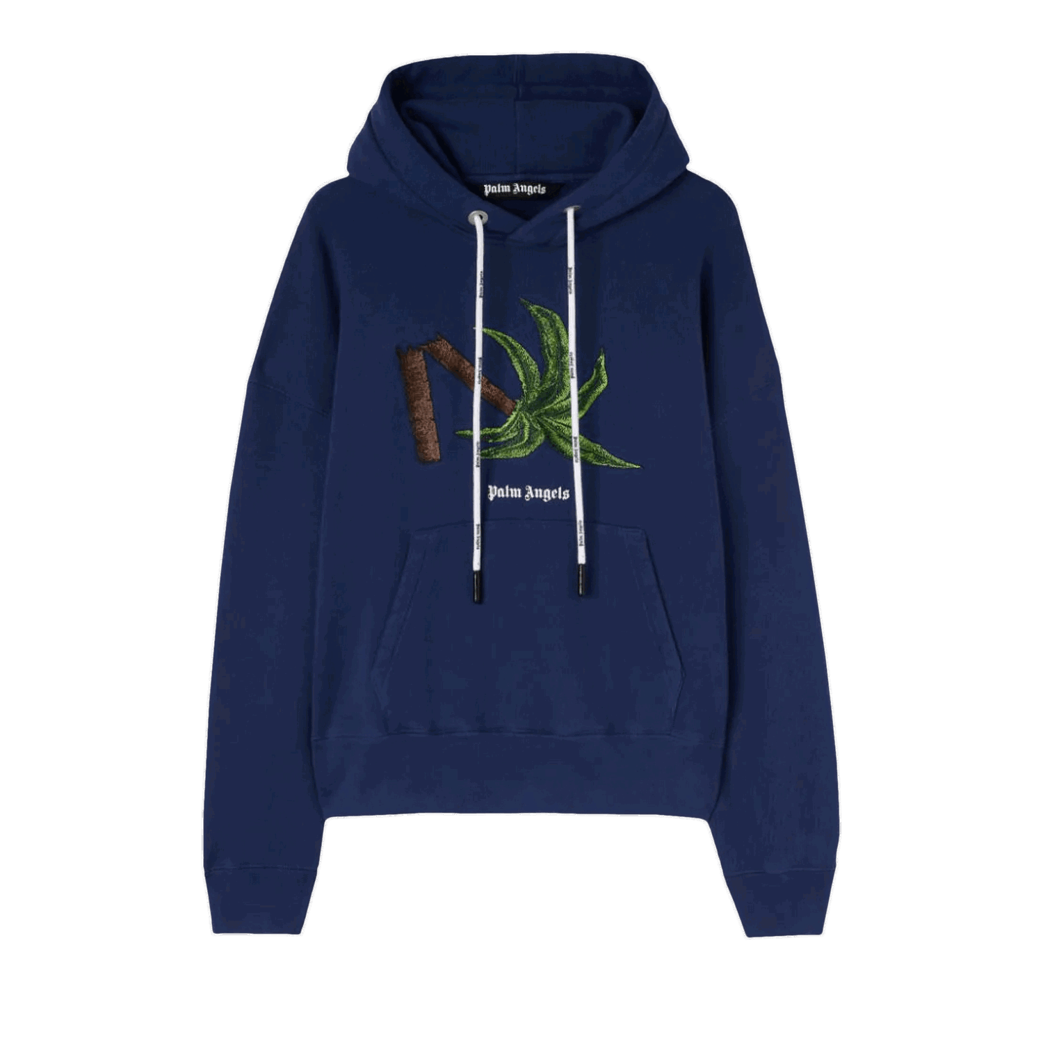 Суитчър Palm Angels Broken Palm Hoodie Тъмно синьо | PMBB058S22FLE0174655, 0