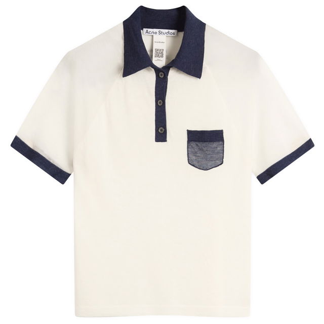 Women's Kout Transparent Polo Top, Size Large