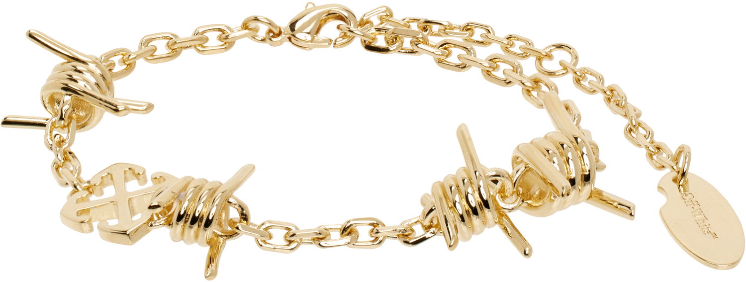 Гривна Off-White Off-White Barbed Wire Chain Bracelet Металик | OWOA12PS25MET0017600, 0