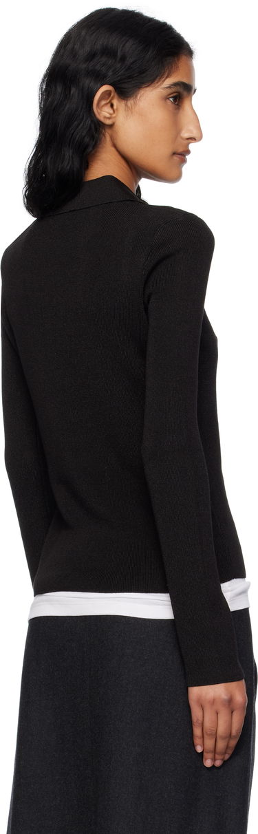 Поло тениска A.P.C. A.P.C. Mila Knit Polo Top Черно | VIAMD-F23433, 2