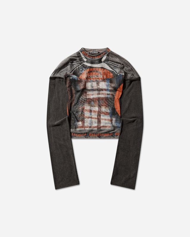 Mesh Hybrid Longsleeve Top Racing Plaid