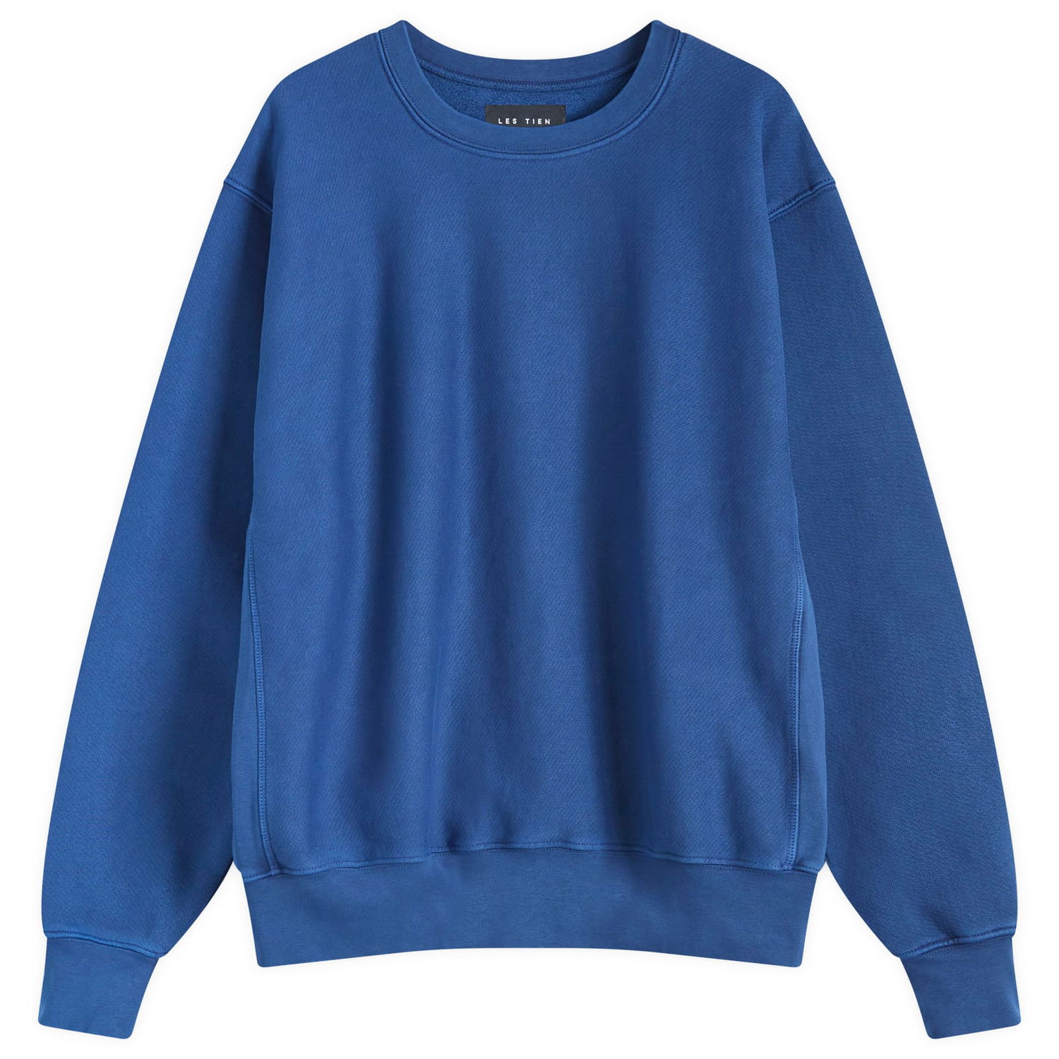 Суитчър LES TIEN Heavyweight Crop Crew Sweatshirt Синьо | CF-1003-PD-WBL, 0