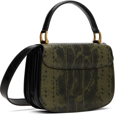 Дамска чанта AMI AMI Paris Leather Top Handle Bag Зелено | ULL007.AL0106, 2