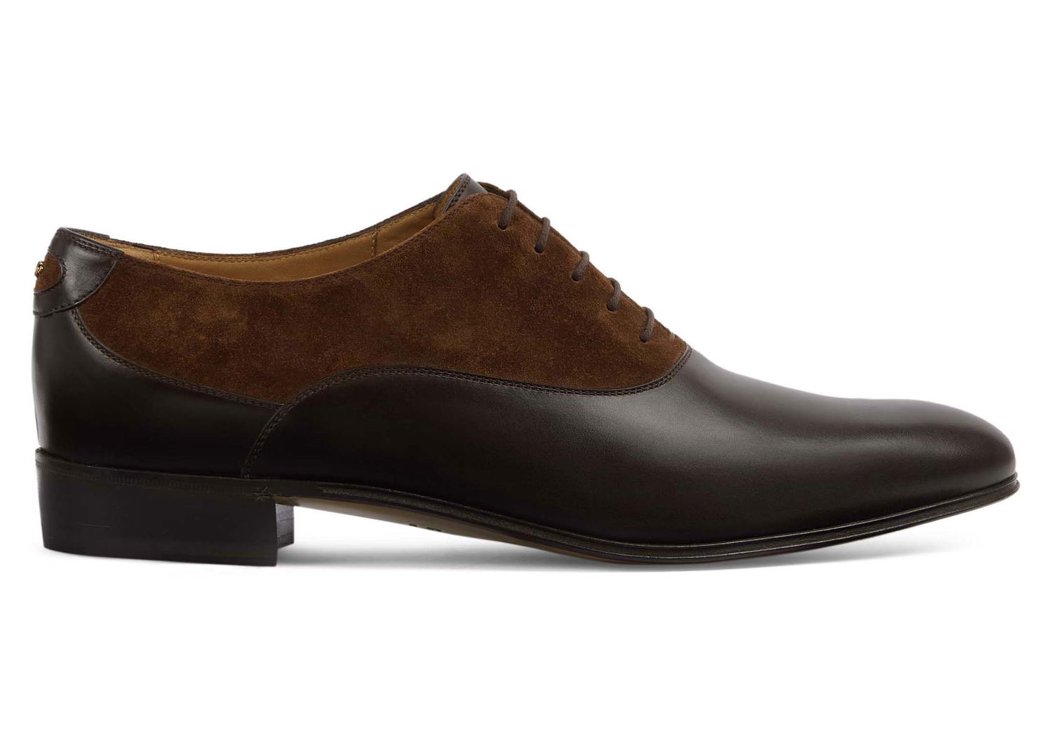 Кецове и обувки Gucci Double G Panelled Lace-up Shoes Brown Black Черно | 719741 06F50 2156, 0