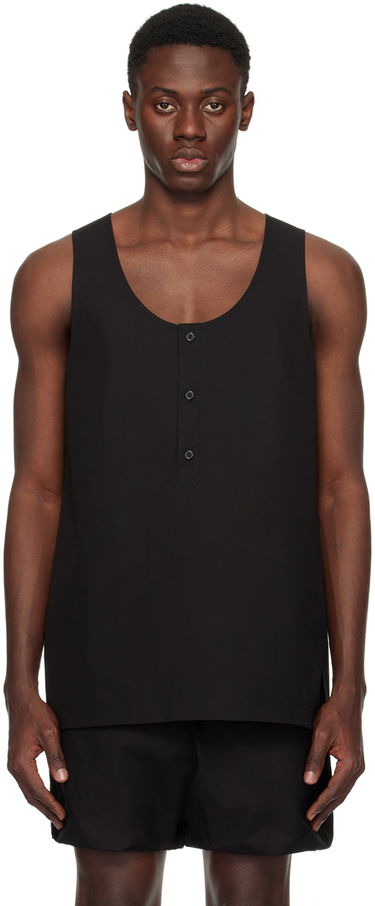 Потник We11done We11done Scoop Neck Tank Top Черно | WD-BL1-24-118-M-BK, 0