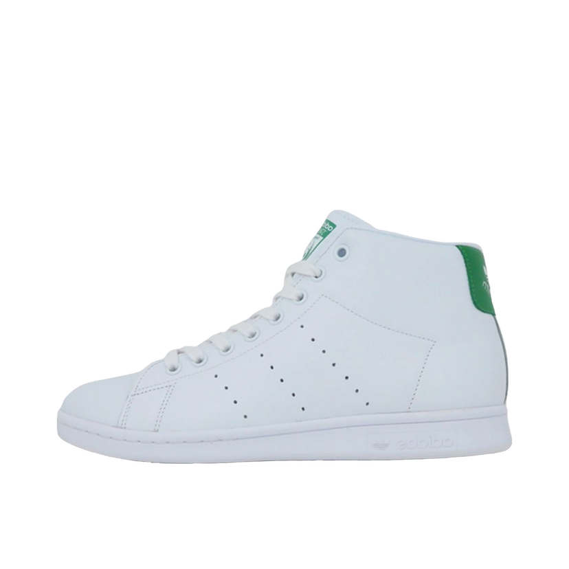 Кецове и обувки adidas Originals Stan Smith "Mid White/Green" Бяло | BB0069