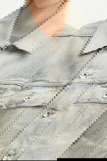 Яке Rick Owens Rick Owens DRKSHDW Trucker Worker Denim Jacket Синьо | DS02E7701.DMP, 3