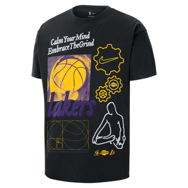 Тениска Nike Los Angeles Lakers Max90 Courtside T-Shirt Черно | HQ0631-010, 0