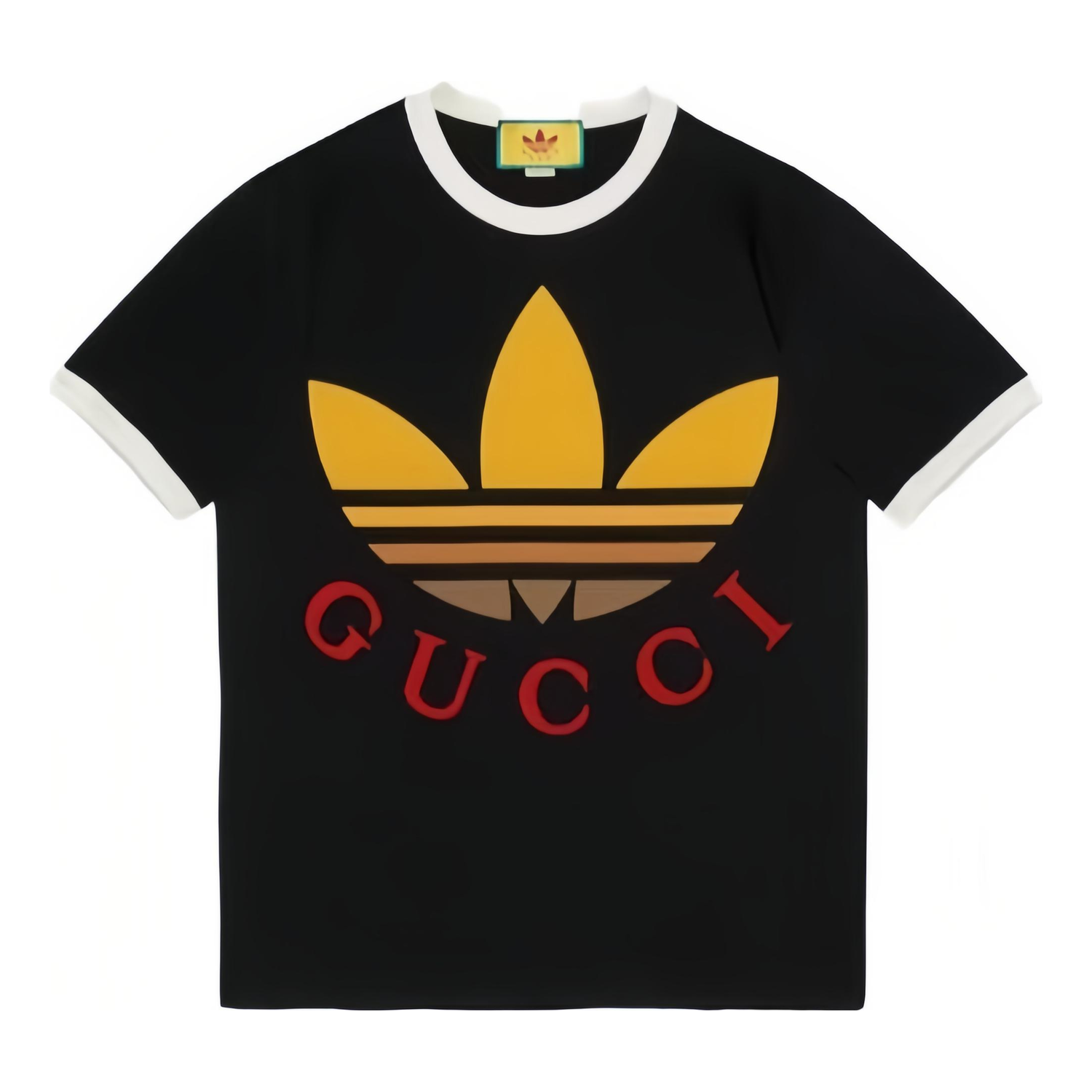 Тениска Gucci Cotton T-Shirt With Logo Print Черно | 727694-XJE7J-1152-NEW, 0