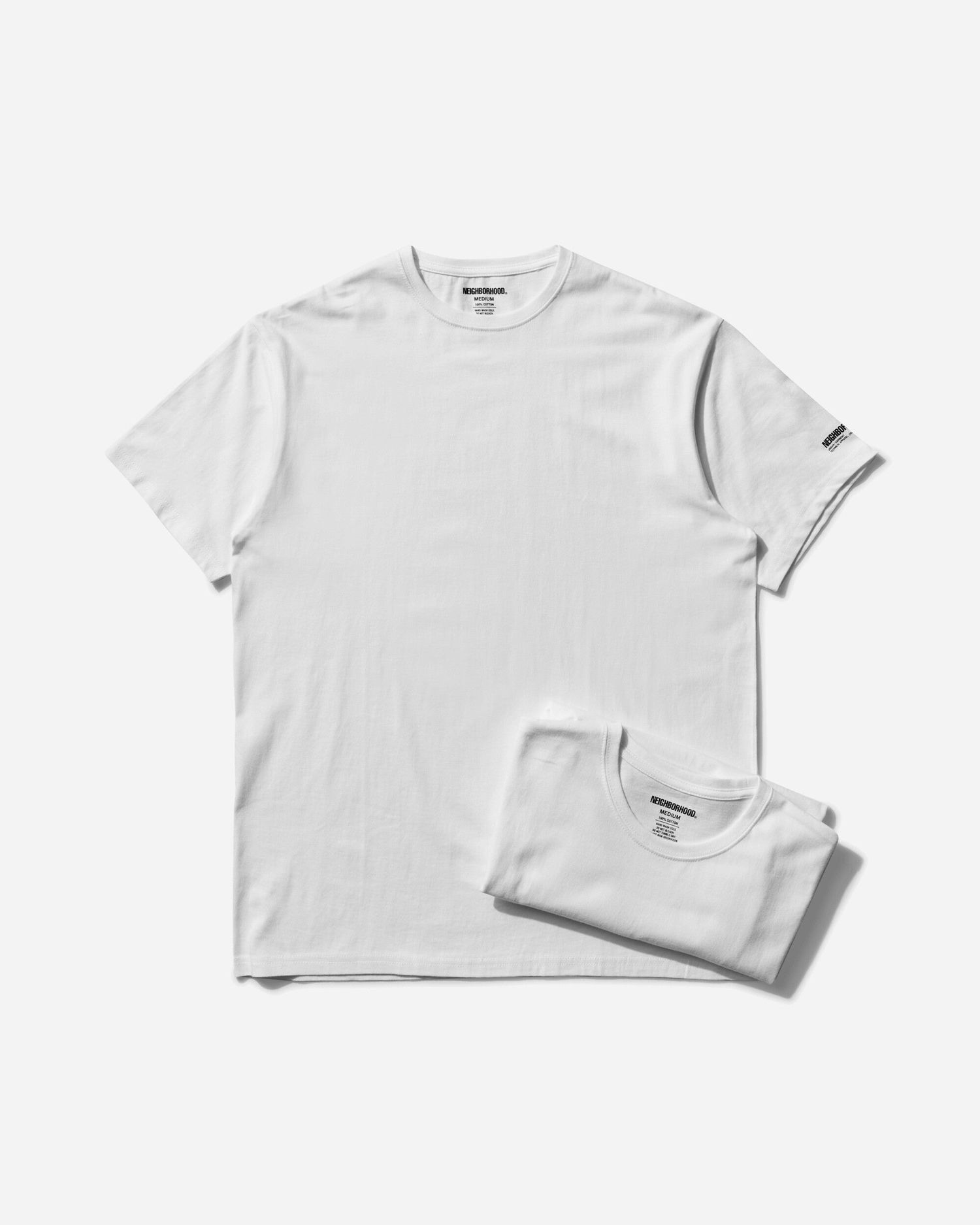 Тениска Neighborhood Classic 2-Pack T-Shirt Бяло | 251QTNH-UWM01 WH, 1