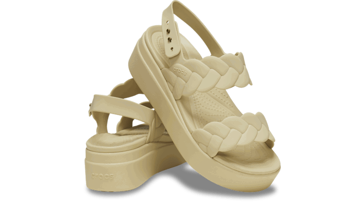 Кецове и обувки Crocs Brooklyn Woven Low Sandals Бежово | 209977-212, 1