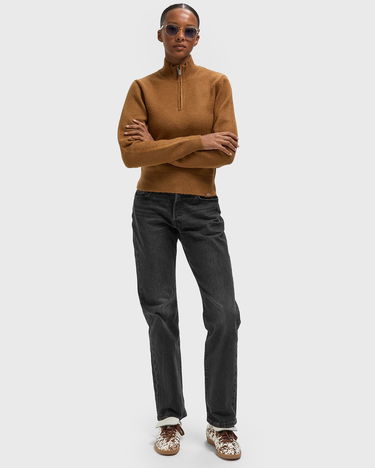 Пуловер Dickies RUSTON Quarter-Zip Sweater Кафяво | DK0A87P10BD1, 2