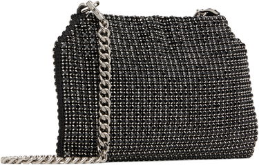 Дамска чанта Stella McCartney Stella McCartney Falabella Crystal Mesh Shoulder Bag Черно | 7B0101WP0413, 2