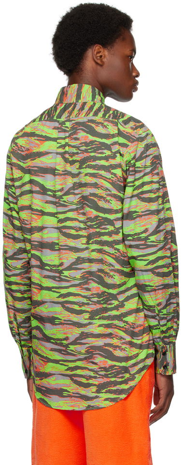 Риза ERL Abstract Print Long Sleeve Shirt Зелено | ERL06B005, 2