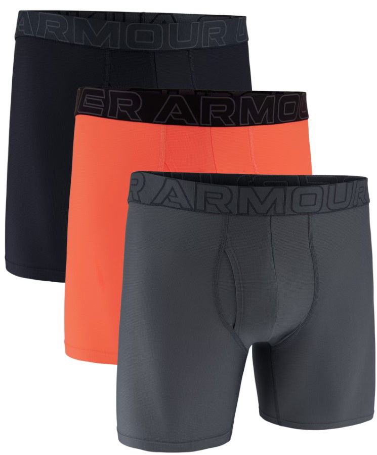 Боксерки Under Armour Performance Tech Mesh 6" Boxer Briefs, 3-Pack Многоцветен | 1383884-847