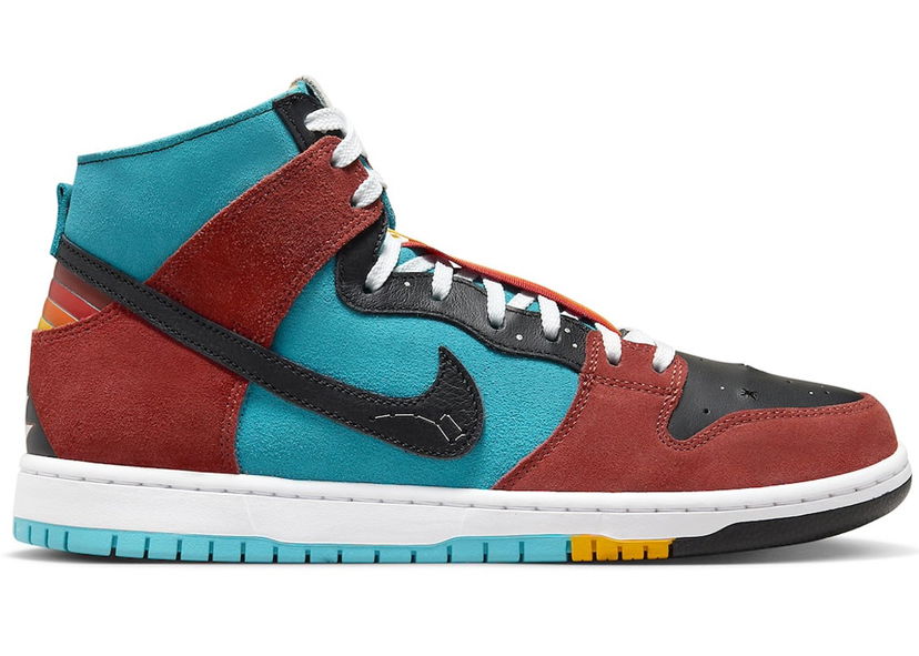 Скеитбординг Nike SB Dunk High Di'orr Greenwood Navajo Arts Многоцветен | FQ1775-400