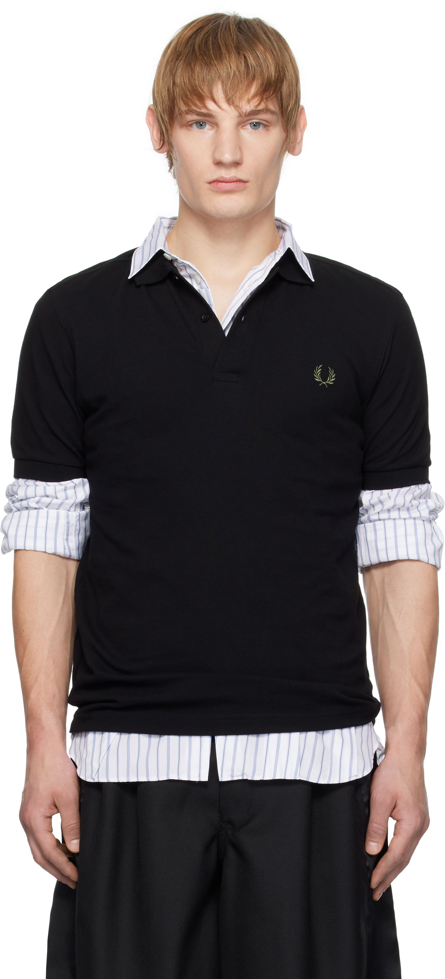 Поло тениска Comme des Garçons Shirt Edition 'Freedom Is Energy' Polo Черно | FN-T501-W24, 0