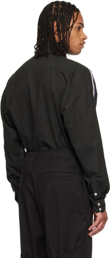 Риза KIKO KOSTADINOV Vig Long Sleeve Shirt with Shoulder Stripes and Chest Pockets Сиво | KKAW25SH03-57, 2