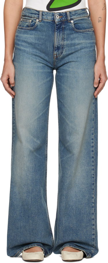 Дънки KENZO Kenzo Paris Ayame Wide Leg Jeans Синьо | FF52DP2176S7, 0