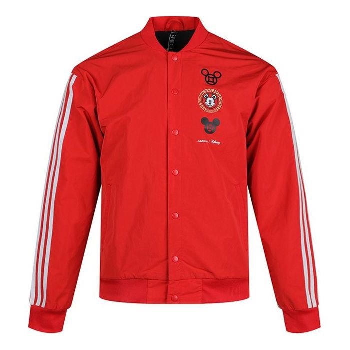 Яке бомбър adidas Originals Disney Crossover Print Casual Jacket Червено | GE7768, 0