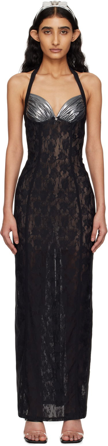 Pокля MISBHV MISBHV Stella Lace Maxi Dress Черно | 250W808, 0