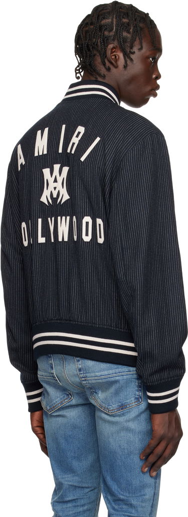 Яке бомбър AMIRI 'MA Hollywood' Pinstripe Bomber Jacket Тъмно синьо | AMOUBB1024, 2