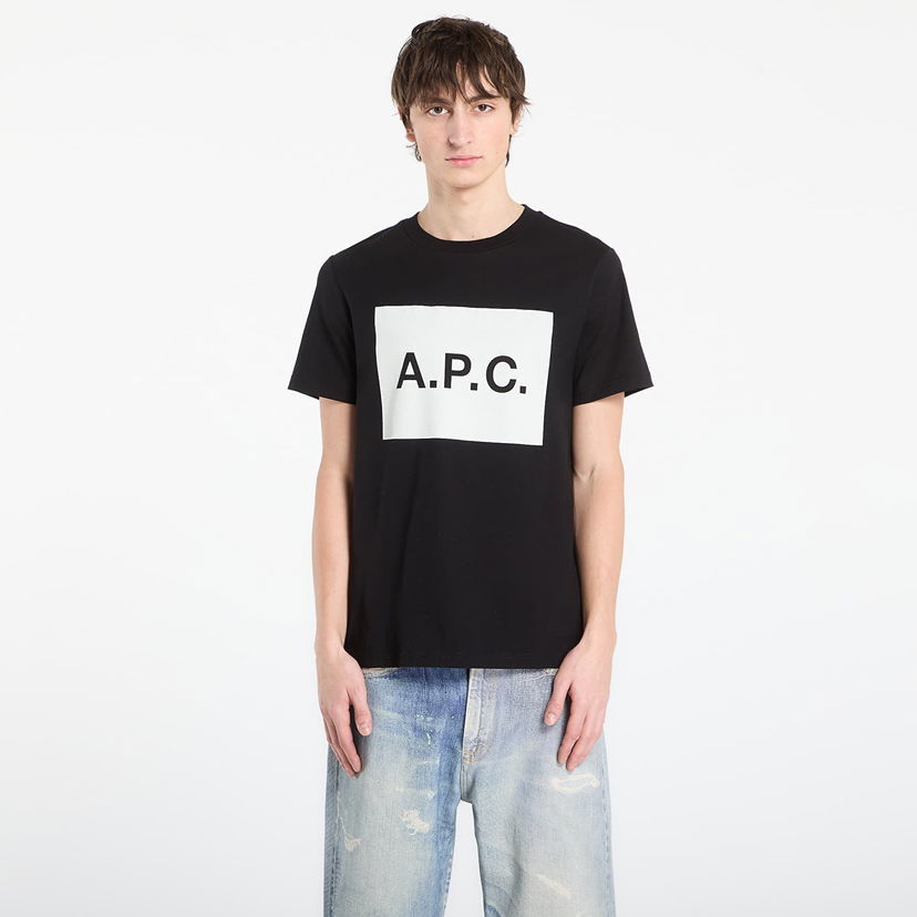 Тениска A.P.C. Gots Logo T-Shirt Черно | COHBO-H26530 LZZ