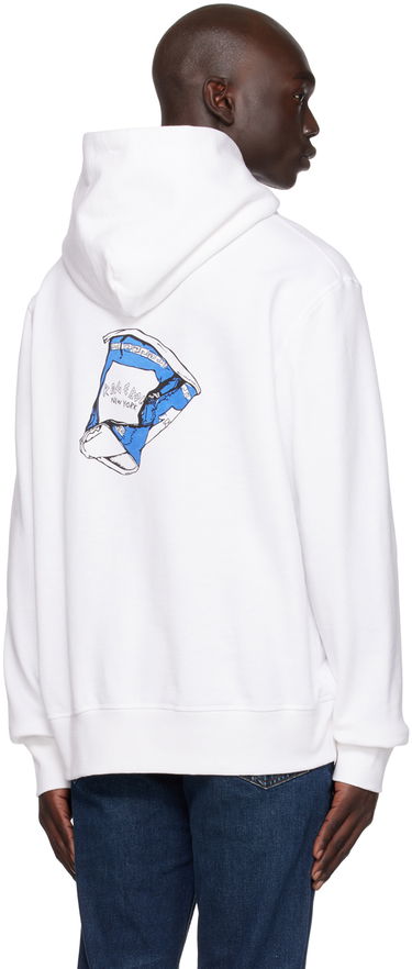 Суитчър rag & bone Rag & Bone Coffee Hoodie Бяло | MBC23HT040AP40, 2