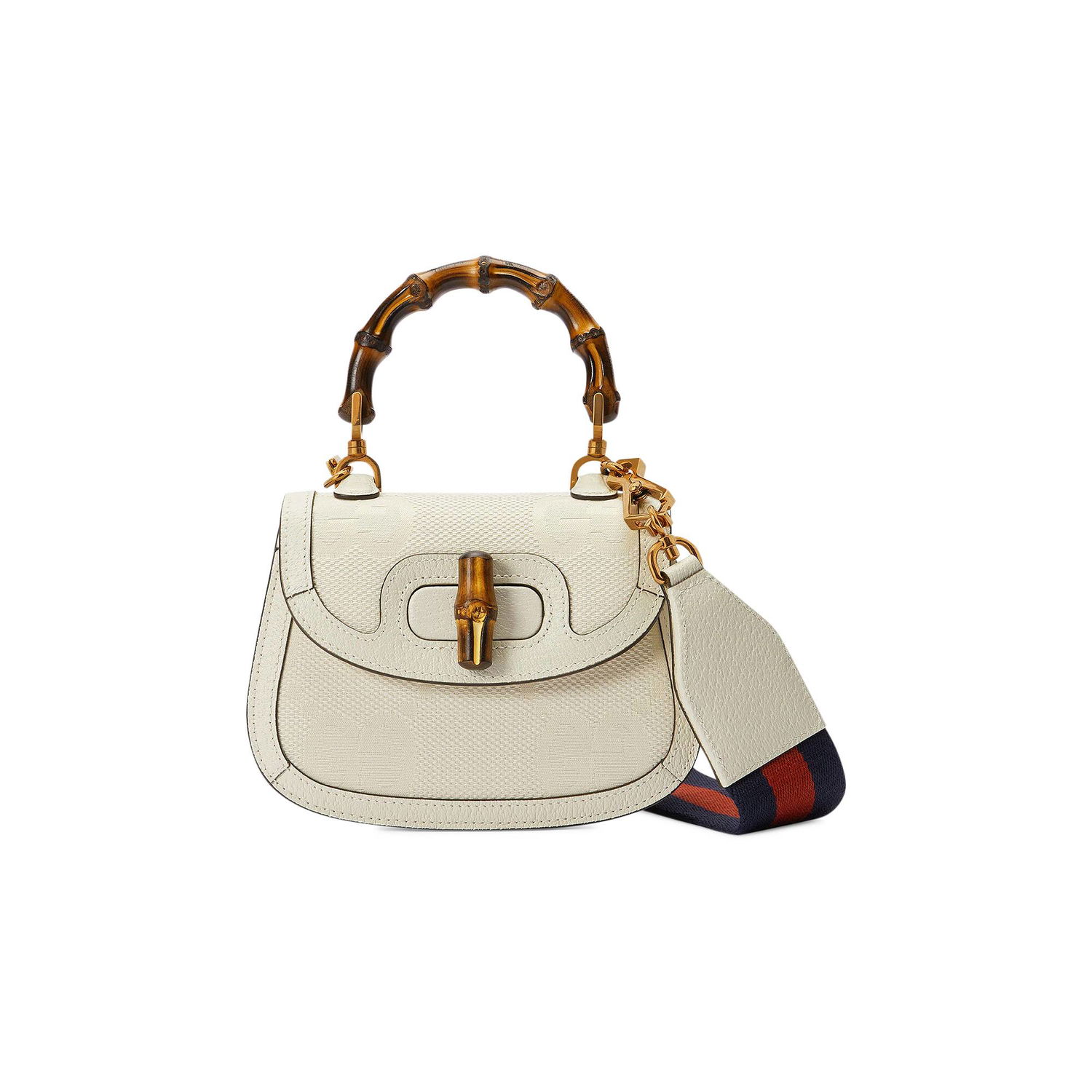 Дамска чанта Gucci Bamboo 1947 Jumbo GG Mini Bag Бежово | 686864 UQLBT 9198, 1