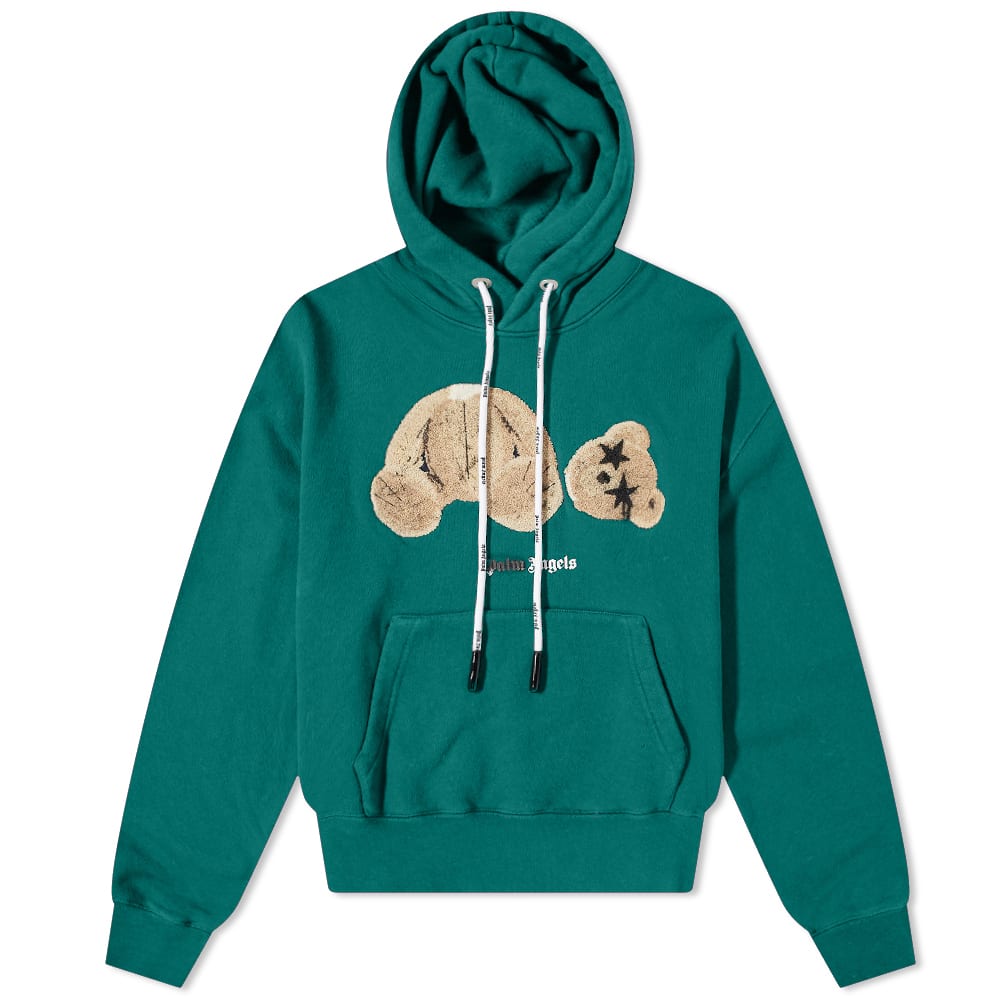 Суитчър Palm Angels Spray Logo Kill The Bear Popver Hoody Зелено | PMBB058F21FLE0125760, 0