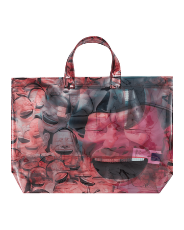 Голяма пазарска чанта Comme des Garçons Yue Minjun Tote Bag Розово | FG-K210-SS21 1, 3