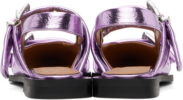 Аксесоари GANNI GANNI Buckle Slingback Flats Лилаво | S2874, 1