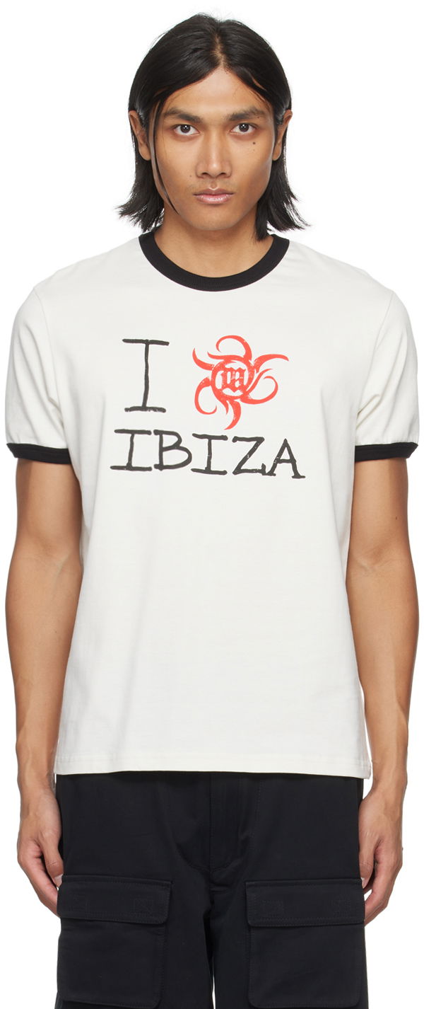 Тениска MISBHV I Love Ibiza T-Shirt Бяло | 240M126