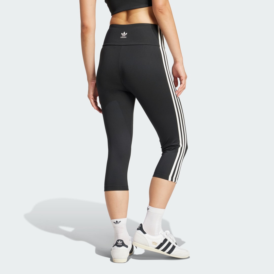 Клинове adidas Performance Adicolor 3-Stripes Capri Leggings Черно | JD5019, 1